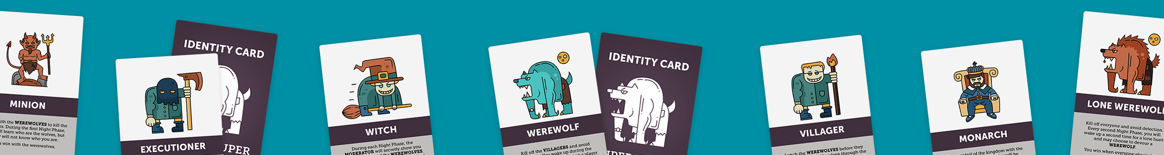 Graphic of 9 front-and-back Identity cards