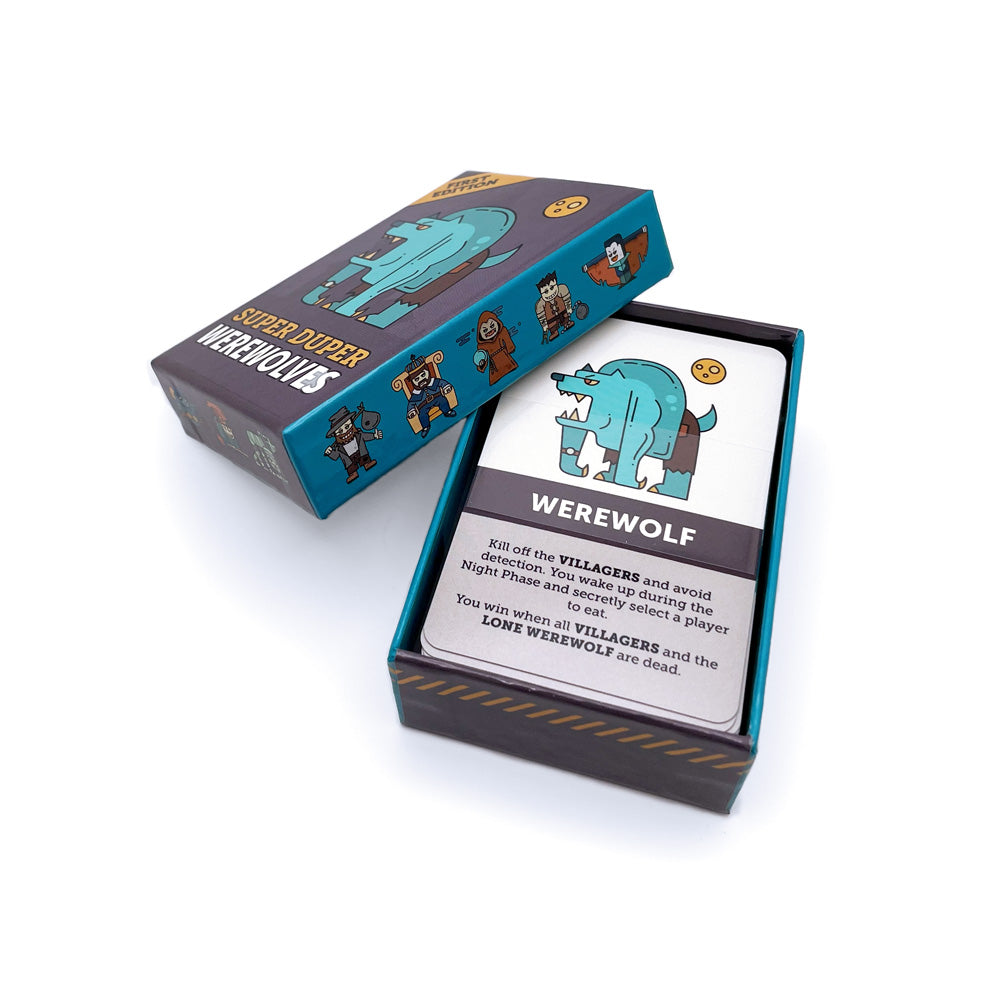 Super Duper Werewolves box with top removed